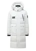 Длинное пальто, мужские и женские зимние куртки, толстовки, корейская куртка, парка на снежном пуху, мужская одежда, большие размеры S-4XL, белый, черный