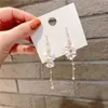 Dangle ljuskrona des boukes d'oreilles koreanska mode öra smycken våren och sommar blommor sträng örhängen designer kvinnor