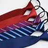 Brudgummen slipsar 8 cm mode bekväm effektiv lätt lat dragkedja halsband mäns affärs brudgum slips krage tillbehör