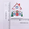 Newest White Christmas House Mask Baby Charm Christmas Tree Ornaments DIY Handwritten Wishes Ornaments Free Shipping