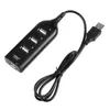 Litet USB-nav för bärbar dator Partihandel USB Hub 2.0 High Speed ​​4-Port Multi Hub Splitter USB Expansion Laptop PC Notebook Datapatapter