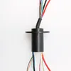 1 Pc Hat Cap Tipo Electic Integral Slip Ring 2 Fio 15A / 11 Fios 2A 360 Graus Rotating Montagem Componentes Micro Sinal Slirring