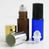 12 sztuk 5ml Mini Nowa rolka na butelkach rolkowych do olejków eterycznych Roll-on Refillable Butelka Dezodorantów Dezodorantów