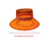 Chapéu balde transparente de PVC unissex brilhante gelatina aba larga à prova d'água chapéu de chuva 17982759