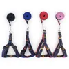 Denim Dog Leashes With Collar for Walking High Quality Large Small Dogs Rope Simple Color Harness Metal Button 2.5*120cm XL