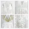 Abiti casual Fuedage Summer White Dress Sexy Lace V Neck Weeleless Floral Spaghetti Bandage Bandage Mini Club Party Vest7627713