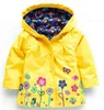 Yeni erkekler ceket sonbahar bahar yürümeye başlayan çocuk kapüşonlu çiçek desen su geçirmez yağmurluk çocukları rahat dış giyim kıyafetleri11436013