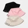 2021 ربيع جديد الصيف الرجال النساء دلو قبعة kpop الدائري برشام الهيب هوب بوب في الهواء الطلق شاطئ الشمس قبعة الأزياء بنما الصياد قبعة