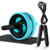 Новый 2 в 1 AB Roller Jump Rock без шума брюшной колесо AB Roller с ковриком для упражнения на ногу с засолкой.