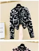 새로운 디자인 여성 O- 넥 Long Sleeve Leopard 프린트 모헤어 울 니트 스웨터 가디건 코트 카사코스 플러스 사이즈 SML