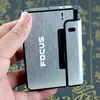 Automatic Cigarette Case Smoking Cigarette Capacity Can Mount Lighter Metal Box For Men Nice Gift Dropshipping