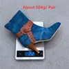 Pxelena 2020 Seksi Stiletto Yüksek Topuklu Denim Çizmeler Kadınlar Yuvarlak Burun Lady Parti Elbise Ofis İş Günlük Kısa Çizmeler Artı Boyutu 34-431