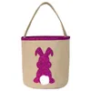 Multicolor Canvas Basket Easter For Women party Holiday Rabbit Cute Printed Handbags WomenGift Carry Candy Bag PartySupplies WLL28