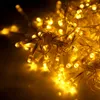 Nowy Design 600led Okno Curtain String Fairy Light Wedding Christmas Party Decor (ciepłe białe) Wysokie jasność Struny oświetlenie