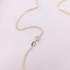 35-90cm 1mm 925 Sterling Silver Gold Color Chopin Chain Necklace Women Girls Baby Italy Jewelry Kolye Collane Collier Ketting1