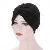 Bayanlar Turban Hat 2020 Yeni Müslüman Kadınlar Hicap Twisted Hint Tarzı Baş Wrap Cap Şapka Saç Kapak İç Turban Cap Bonnet Moda