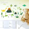 Grote stickers dinosaurus cartoon diy muur decor kinderkamer zelfklevend waterdicht wallpaper cadeau voor kinderen y200103 papier