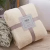 Coperte Morbida Calda Flanella Per Letti Solido Rosa Blu Grigio Corallo Pile Visone Tiro Copridivano Copriletto Soffice Coperta Plaid Decor