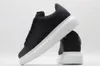 2022 Designer Logo Oversized Casual Shoes White Black Leather Luxury Velvet Suede Womens Espadrilles Trainers mens women Flats Lace Up Platform Sneakers With Box