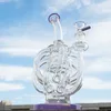 Einzigartige 12 Recycler-Röhren-Wasserglas-Bong-Vortex-Recycler-Öl-Dab-Rigs-Super-Cyclone-Perkolator-14-mm-Innengewinde-Wasserpfeifen XL-137