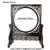 Antique Chinese Style Ebony Wooden Frame Photo Picture Stand Mirror Frame Carved Paintings Frame Office Home Decoration Ornaments