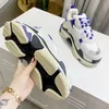 Retro Damen Herren Sneaker Freizeitschuhe Mesh Trainer für Old Dad Schuh Triple S Party Trendige Schuhe Tägliche Plateau Sneakers Frau Mann Trainer