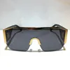 2220 nieuwe zonnebril voor mannen mode volledig frame UV400 uv-bescherming lens steampunk zomer vierkant half top metalen frame stijl comw met pakket