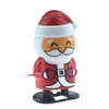 Härlig julplast Windup Toys Santa Claus Snowman Clockwork Toys Children Jump Gift Cartoon Characters Christmas Presents VT175204398