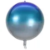 Storstorlek 22 tum Festival Ballong Gradient Färger Aluminiumfilm Wrinkle Rainbow Ballonger för festdekorationer 1 8JE E19