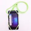 Silikonhalslåsband Fall täcker hållare Sling Universal Colorful Mobile Cover med strap4516423