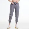 Pantalones harem de estudio de Yoga para mujer, pantalones deportivos para correr con cordón de secado rápido para mujer de tallas grandes, pantalones vaqueros sueltos para correr para bailar y gimnasio para niñas