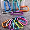 8cm Aluminium Carabiner D-Ring Nyckelring Klipp Camping Keyring Snap Hook Outdoor Travel Kit Partihandel LX1705