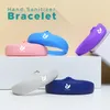 Home Refillable Silicone Sanitizer Wristbands Hand Sanitizers Bracelet Dispenser Wearable Sanitizering Dispensers Travel With Squeeze Bottle