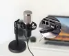 Microphone à condensateur USB R3 avec support de trépied de bureau Microphone de Studio d'ordinateur pour PC portable Youtube jeu karaoké en direct