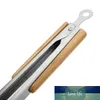 1pc Stainless Steel BBQ Grilling Tong Salad Bread Food Clip Non-Stick Kitchen Barbecue Grilling Cooking Tong Kitchen Accessories