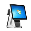 Dual Screen 15 Inch Capacitive Touch Screen Pos Printer All In One With I5 256G Ssd Build In Wifi For Restaurants Shops