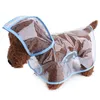 Plastic Transparent Waterproof Raincoat Easy Clean Small Medium Sized Dogs Raincoats Puppy Clothes Poncho Pet Supplies New Arrival 8mm F2