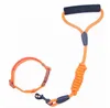 Dog Collar And Traction Rope Nylon Dog Collars Pet Walking Leash For Medium Large Dogs Puppy 7Colors 4 sizes 1.2m length2021