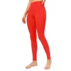 L-32 Fitness athlétique solide tenues de Yoga pantalons femmes filles taille haute course dames sport Leggings complets collants d'entraînement