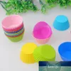 12 stuks Kleur Willekeurige Ronde Zachte Siliconen Cake Muffin Chocolade Cupcake Liner Bakvorm