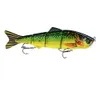 Hot 5 colori 15,5 cm 38 g Multi 4 sezioni esca da pesca luccio Set di esche Esche predatori snodate