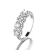 Anneaux de mariage Taille 412 Drop Sell Bijoux de luxe de haute qualité 925 PAVE ROUNDE SIGHT STERLING 5A CZ ETERNITY FEMMES RING6564592