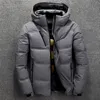 Casacos de inverno homens casuais quentes de qualidade grossa homens casaco de inverno pato para baixo jaqueta homem 201103