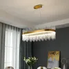 Sala de estar pós-moderna lustre simples pingente lâmpada de luxo candelabros de cristal candelabro quarto pingente nórdico casa decoração iluminação led rodada