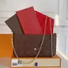 Moda damska luksusy męskie projektanci łańcuszek damski portfel crossbody na ramię torebki torebki torebki etui na karty kredytowe torba na ramię klucz Zippy moneta torebka