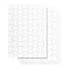 A5 Sublimation Blank Jigsaw Puzzle Paper Products med 80 stycken DIY Termisk överförings pussel för DIY, Kids Color-In Crafts Projects KDJK2101