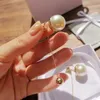With BOX Fashion brand Have stamps pearl designer earrings for lady women Party wedding lovers gift engagement luxury jewelry for 283t