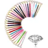 35 färg klassisk stor diamant bollpunkt pennor kristall metall penna student skrivande presentföretag reklam penna