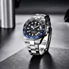 Pagani Design 2021 Luksusowe Mężczyźni Mechaniczny Zegarek Ze Stali Nierdzewnej GMT Zegarek Top Marka Sapphire Szkło Mężczyźni Zegarki Reloj Hombre 20113