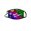 US Stock 2021 Frohes Neues Jahr Designer Erwachsene Kinder Chrismas Party Masken Waschbare wiederverwendbare Gesichtsmaske Digital gedruckte Schutzmasken aus Baumwolle